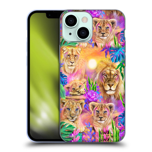 Sheena Pike Big Cats Daydream Lions And Cubs Soft Gel Case for Apple iPhone 13 Mini