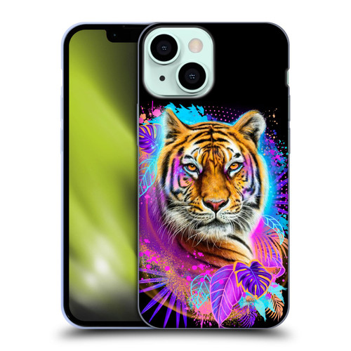 Sheena Pike Big Cats Tiger Spirit Soft Gel Case for Apple iPhone 13 Mini