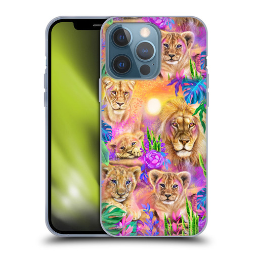 Sheena Pike Big Cats Daydream Lions And Cubs Soft Gel Case for Apple iPhone 13 Pro