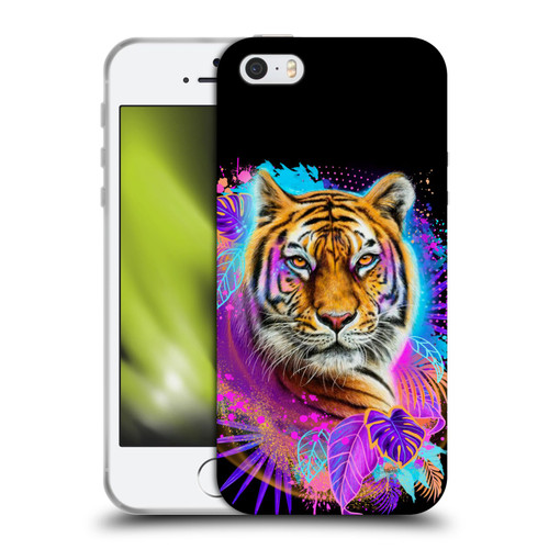Sheena Pike Big Cats Tiger Spirit Soft Gel Case for Apple iPhone 5 / 5s / iPhone SE 2016