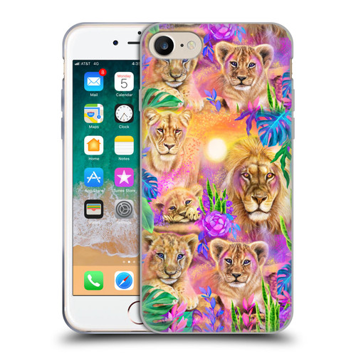Sheena Pike Big Cats Daydream Lions And Cubs Soft Gel Case for Apple iPhone 7 / 8 / SE 2020 & 2022