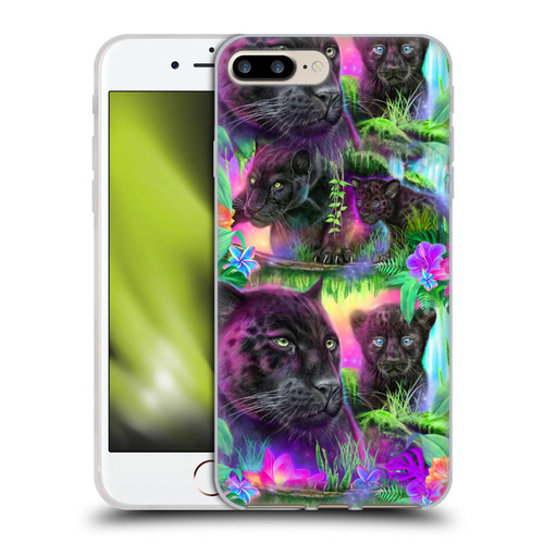 Sheena Pike Big Cats Daydream Panthers Soft Gel Case for Apple iPhone 7 Plus / iPhone 8 Plus