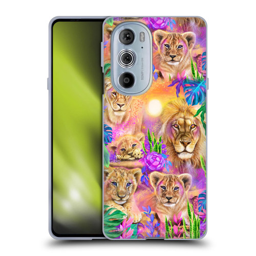 Sheena Pike Big Cats Daydream Lions And Cubs Soft Gel Case for Motorola Edge X30