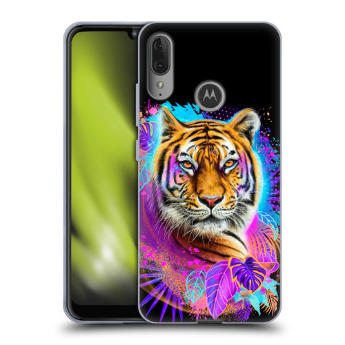Sheena Pike Big Cats Tiger Spirit Soft Gel Case for Motorola Moto E6 Plus