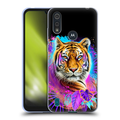 Sheena Pike Big Cats Tiger Spirit Soft Gel Case for Motorola Moto E6s (2020)