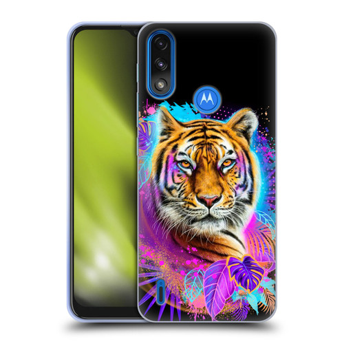 Sheena Pike Big Cats Tiger Spirit Soft Gel Case for Motorola Moto E7 Power / Moto E7i Power