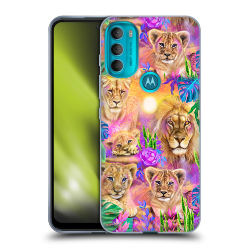 Sheena Pike Big Cats Daydream Lions And Cubs Soft Gel Case for Motorola Moto G71 5G