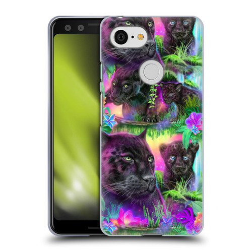 Sheena Pike Big Cats Daydream Panthers Soft Gel Case for Google Pixel 3