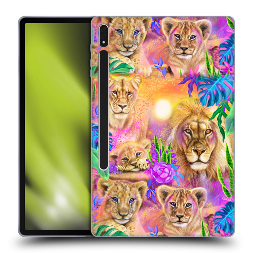 Sheena Pike Big Cats Daydream Lions And Cubs Soft Gel Case for Samsung Galaxy Tab S8 Plus
