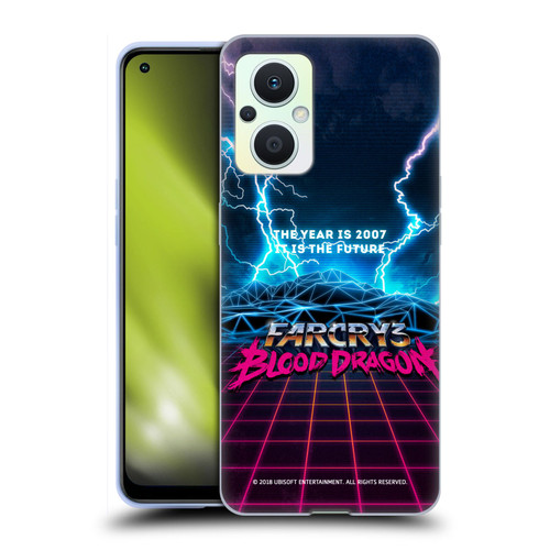 Far Cry 3 Blood Dragon Key Art Logo Soft Gel Case for OPPO Reno8 Lite