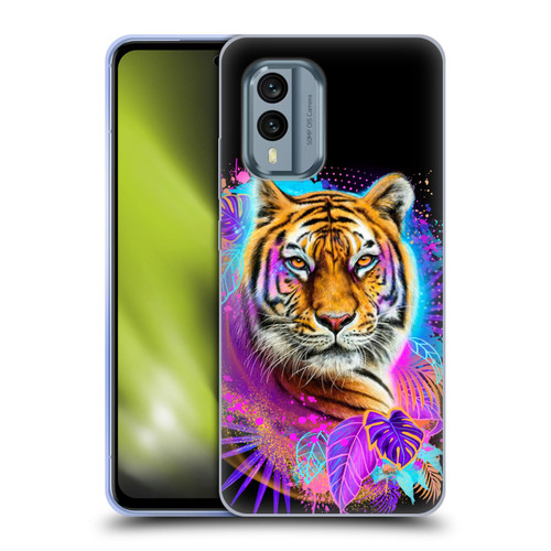 Sheena Pike Big Cats Tiger Spirit Soft Gel Case for Nokia X30