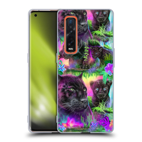 Sheena Pike Big Cats Daydream Panthers Soft Gel Case for OPPO Find X2 Pro 5G