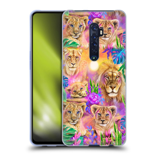 Sheena Pike Big Cats Daydream Lions And Cubs Soft Gel Case for OPPO Reno 2
