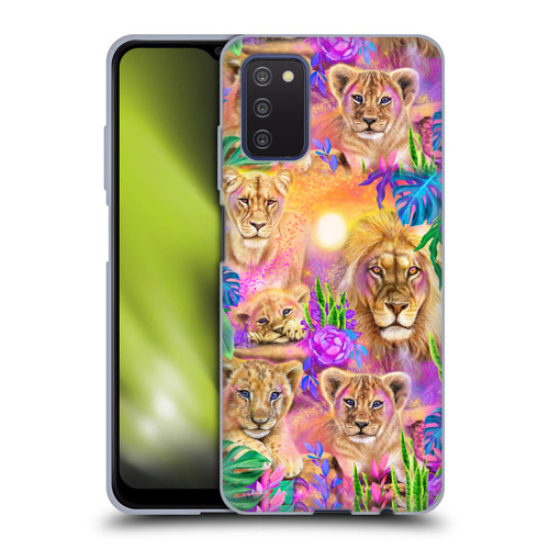 Sheena Pike Big Cats Daydream Lions And Cubs Soft Gel Case for Samsung Galaxy A03s (2021)