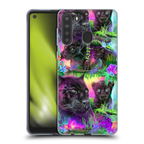 Sheena Pike Big Cats Daydream Panthers Soft Gel Case for Samsung Galaxy A21 (2020)