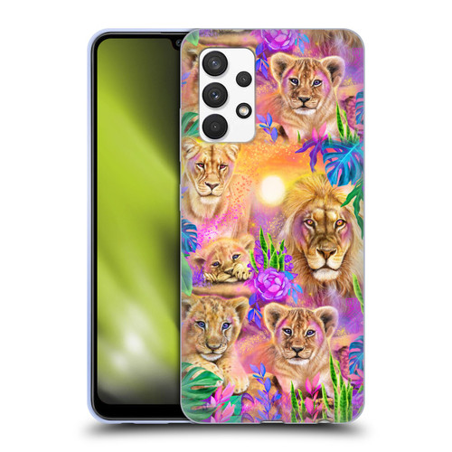 Sheena Pike Big Cats Daydream Lions And Cubs Soft Gel Case for Samsung Galaxy A32 (2021)