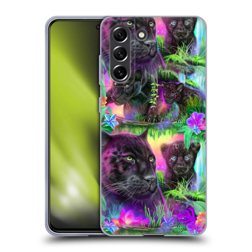 Sheena Pike Big Cats Daydream Panthers Soft Gel Case for Samsung Galaxy S21 FE 5G