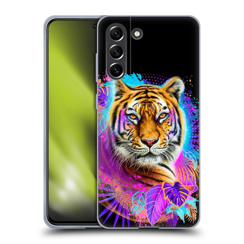 Sheena Pike Big Cats Tiger Spirit Soft Gel Case for Samsung Galaxy S21 FE 5G