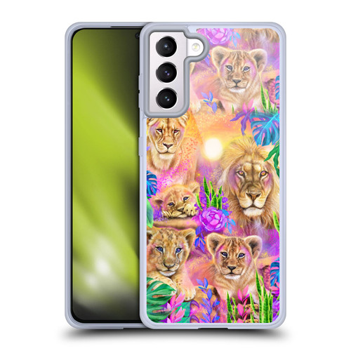 Sheena Pike Big Cats Daydream Lions And Cubs Soft Gel Case for Samsung Galaxy S21+ 5G