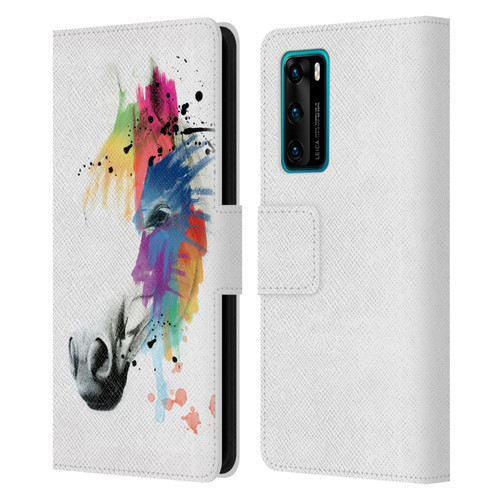 Mark Ashkenazi Animals Horse Portrait Leather Book Wallet Case Cover For Huawei P40 5G