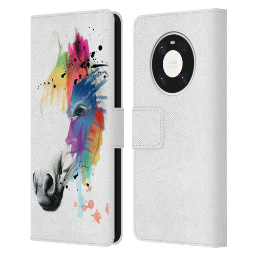 Mark Ashkenazi Animals Horse Portrait Leather Book Wallet Case Cover For Huawei Mate 40 Pro 5G