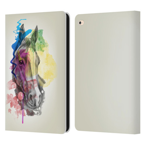 Mark Ashkenazi Animals Horse Leather Book Wallet Case Cover For Apple iPad Air 2 (2014)