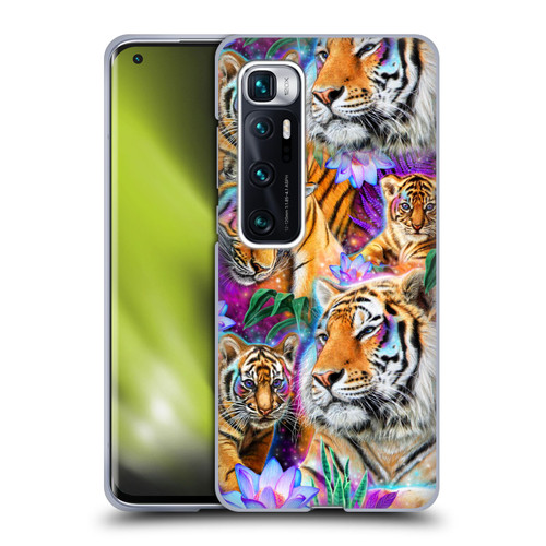 Sheena Pike Big Cats Daydream Tigers With Flowers Soft Gel Case for Xiaomi Mi 10 Ultra 5G
