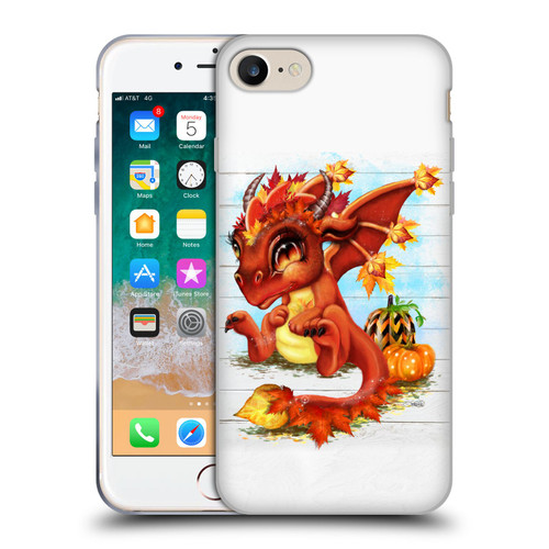 Sheena Pike Dragons Autumn Lil Dragonz Soft Gel Case for Apple iPhone 7 / 8 / SE 2020 & 2022