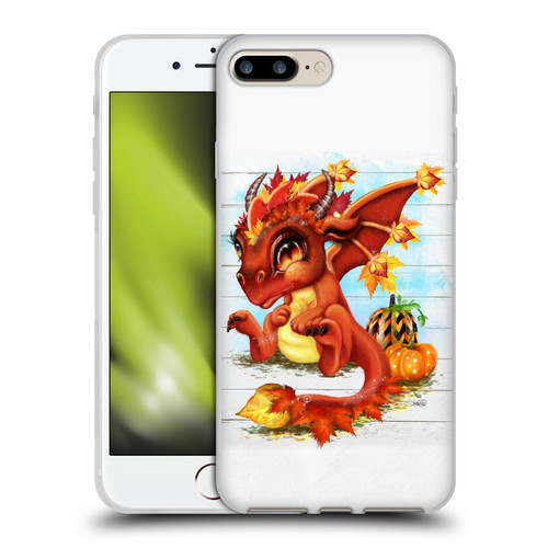 Sheena Pike Dragons Autumn Lil Dragonz Soft Gel Case for Apple iPhone 7 Plus / iPhone 8 Plus