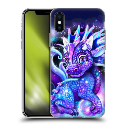 Sheena Pike Dragons Galaxy Lil Dragonz Soft Gel Case for Apple iPhone X / iPhone XS