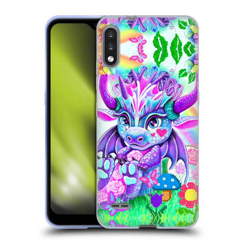 Sheena Pike Dragons Cross-Stitch Lil Dragonz Soft Gel Case for LG K22