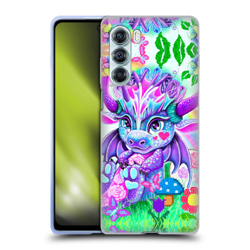 Sheena Pike Dragons Cross-Stitch Lil Dragonz Soft Gel Case for Motorola Edge S30 / Moto G200 5G