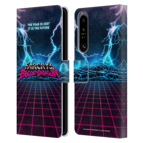 Far Cry 3 Blood Dragon Key Art Logo Leather Book Wallet Case Cover For Sony Xperia 1 IV