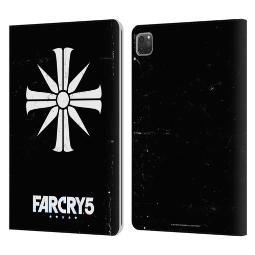 Far Cry 5 Key Art And Logo Distressed Look Cult Emblem Leather Book Wallet Case Cover For Apple iPad Pro 11 2020 / 2021 / 2022