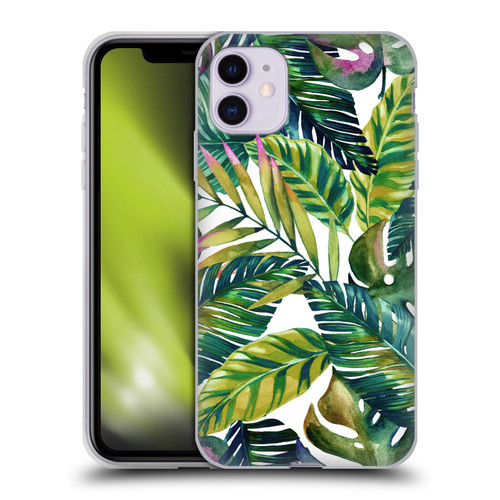 Mark Ashkenazi Banana Life Tropical Leaves Soft Gel Case for Apple iPhone 11