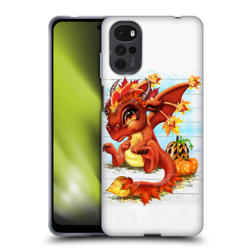 Sheena Pike Dragons Autumn Lil Dragonz Soft Gel Case for Motorola Moto G22