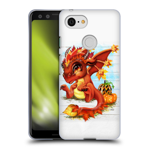Sheena Pike Dragons Autumn Lil Dragonz Soft Gel Case for Google Pixel 3