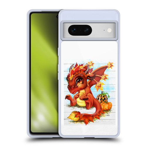 Sheena Pike Dragons Autumn Lil Dragonz Soft Gel Case for Google Pixel 7