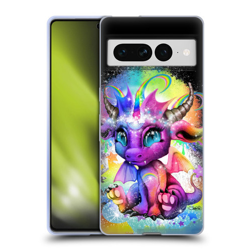 Sheena Pike Dragons Rainbow Lil Dragonz Soft Gel Case for Google Pixel 7 Pro