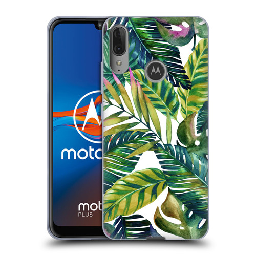 Mark Ashkenazi Banana Life Tropical Leaves Soft Gel Case for Motorola Moto E6 Plus