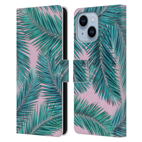 Mark Ashkenazi Banana Life Palm Tree Leather Book Wallet Case Cover For Apple iPhone 14 Plus