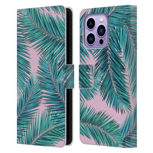 Mark Ashkenazi Banana Life Palm Tree Leather Book Wallet Case Cover For Apple iPhone 14 Pro Max