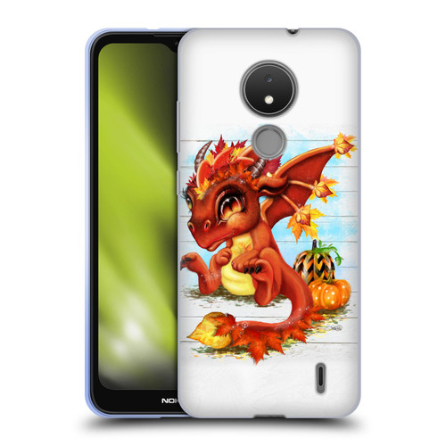 Sheena Pike Dragons Autumn Lil Dragonz Soft Gel Case for Nokia C21