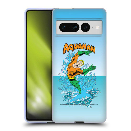 Aquaman DC Comics Fast Fashion Splash Soft Gel Case for Google Pixel 7 Pro