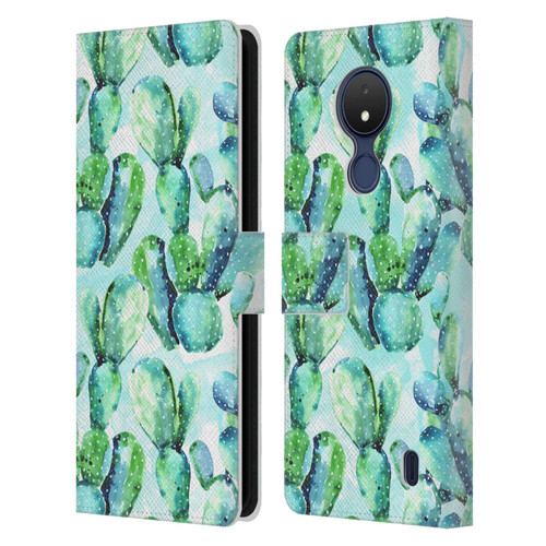 Mark Ashkenazi Banana Life Cactus Leather Book Wallet Case Cover For Nokia C21