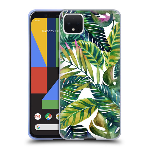 Mark Ashkenazi Banana Life Tropical Leaves Soft Gel Case for Google Pixel 4 XL