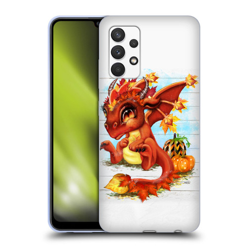 Sheena Pike Dragons Autumn Lil Dragonz Soft Gel Case for Samsung Galaxy A32 (2021)