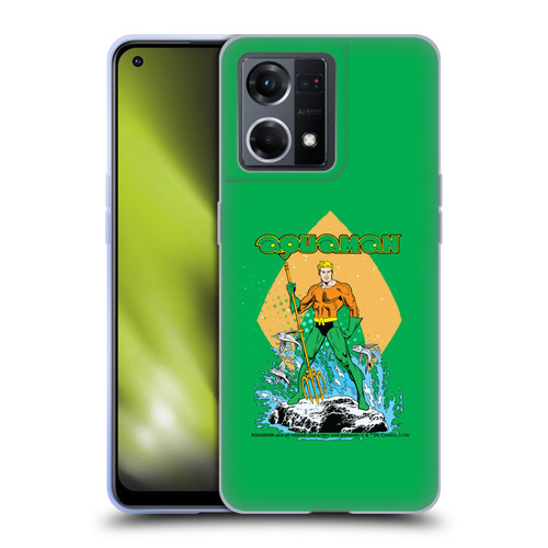 Aquaman DC Comics Fast Fashion Trident Soft Gel Case for OPPO Reno8 4G