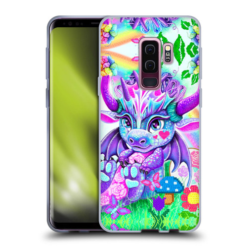 Sheena Pike Dragons Cross-Stitch Lil Dragonz Soft Gel Case for Samsung Galaxy S9+ / S9 Plus