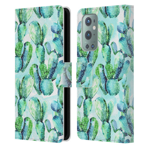 Mark Ashkenazi Banana Life Cactus Leather Book Wallet Case Cover For OnePlus 9